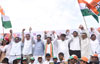 Mumbai Congress Human Chain against Global Terrorism on Shri Rajiv Gandhiâ€™s 72nd Birth Anniversary at Marine Drive.