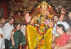 REVENUE MINISTER NARAYAN RANE AT LALBAUGH RAJA.