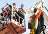Chief Minister Devendra Fadnavis & Central Minister Nitin Gadkari Paying Tribute to Iron Man Of India Late.Sardar Vallabhbhai Patel on his Birth Anniversary at Worli.