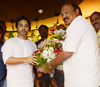 MLA Kalidas Kolambkar wishing Happy Birthday to MSP Yuva Leader Nilesh Rane.