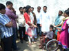 Nargis Dutt Memorial Charitable Trust & North Center Mumbai Congress Committee Org.Camp For Person With Disability Initiated & Supported By MP.Priya Dutt At Shed Complex Kalina.