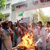 MPCC Mahila Congress Protest against Controversial Statement by BJP Leader Vinay Katiyar. MPCC Mahila Congress Protest against Controversial Statement by BJP Leader Vinay Katiyar.