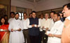 BJP & Shivsena Leaders attended Chief Minister Devendra Fadnavis Tea Party at Sahayadri. BJP & Shivsena Leaders attended Chief Minister Devendra Fadnavis Tea Party at Sahayadri.
