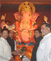 Chief Minister Ashok Chavan,MPCC President Manikrao Thakare,Chief Election Officer Gulchainsingh Charak ,MRCC President Kripashankar Singh, Visited Spring Mill Compound At Naigaon Ganpati.
