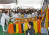 TRIBUTE TO UNION MINISTER & EX.CHIEF MINISTER VILASRAO DESHMUKH ON HIS FUNERAL AT LATUR.