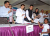 MINISTER FOR REVENUE & FOREST BALASAHEB THORAT  & M.P AND SECRETARY A.I.C.C PRIYA DUTT AT BILLAWAR BHAWAN SANTACRUZ EAST.