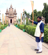 MP & RPI President Ramdas Athawale Bharat Bhim Yatra at Sarnath Boudh Vihar Uttar Pradesh.
