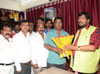 Marathi Cine Star Kishore Kadam meets Social Justice & empowerment MOS Ramdas Athawale at Savidhan Bunglow.