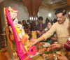 CHIEF MINISTER PRITHVIRAJ CHAVAN ON OCCASION OF GANESH PUJAN. CHIEF MINISTER PRITHVIRAJ CHAVAN ON OCCASION OF GANESH PUJAN.