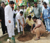 Former Mumbai Congress President Kripashankar Singh "Tree Plantation" on Birth Anniversary Of Bharat Ratna Former Prime Minister Late.Rajiv Gandhi at Kalina.
