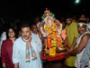 Mumbai Congress President Sanjay Nirupam for Ganesh Visarjan at Juhu Chowpatty. Mumbai Congress President Sanjay Nirupam for Ganesh Visarjan at Juhu Chowpatty.