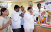 Mumbai Congress Paying Tribute to Grest Social Reformer  Chhatrapati Shahu Maharaj on his Birth Anniversary at Rajiv Gandhi Bhavan.