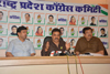 MRCC President Sanjay Nirupam Press Conference at Gandhi Bhavan.