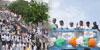 Mumbai Congress Human Chain against Global Terrorism on Shri Rajiv Gandhiâ€™s 72nd Birth Anniversary at  Marine Drive.
