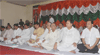 SENIOR CONGRESS LEADERS AT TILAK BHAVAN.