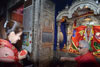 Mumbai North Lok Sabha Congress Party Candidate Urmila Matondkar for blessing in Durga Mata Temple.