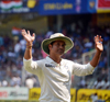 SACHIN TEDULKAR AT WANKHEDE STADIUM .