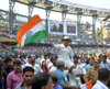 SACHIN TEDULKAR AT WANKHEDE STADIUM .